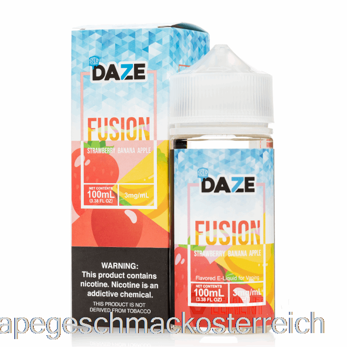 Geeister Erdbeer-Bananen-Apfel – 7 Daze Fusion – 100 Ml, 3 Mg Vape-Geschmack